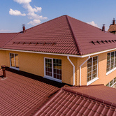 Кровля Rooftop Matte (Стальной бархат), цвет 80176 Кровля Rooftop Matte (Стальной бархат), цвет 8017 6 - Объект СТЕП