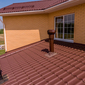 Кровля Rooftop Matte (Стальной бархат), цвет 80179 Кровля Rooftop Matte (Стальной бархат), цвет 8017 9 - Объект СТЕП