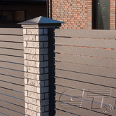 Забор по чертежам заказчика из металла Rooftop Matte (Стальной бархат) (ral 8019)3 Забор по чертежам заказчика из металла Rooftop Matte (Стальной бархат) (ral 8019) 3 - Объект СТЕП