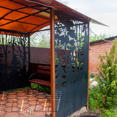 Индивидуальный дизайн беседки с элементами лазерной резки6 Индивидуальный дизайн беседки с элементами лазерной резки 6 - Объект СТЕП