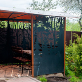 Индивидуальный дизайн беседки с элементами лазерной резки1 Индивидуальный дизайн беседки с элементами лазерной резки 1 - Объект СТЕП