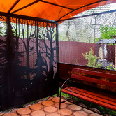 Индивидуальный дизайн беседки с элементами лазерной резки5 Индивидуальный дизайн беседки с элементами лазерной резки 5 - Объект СТЕП